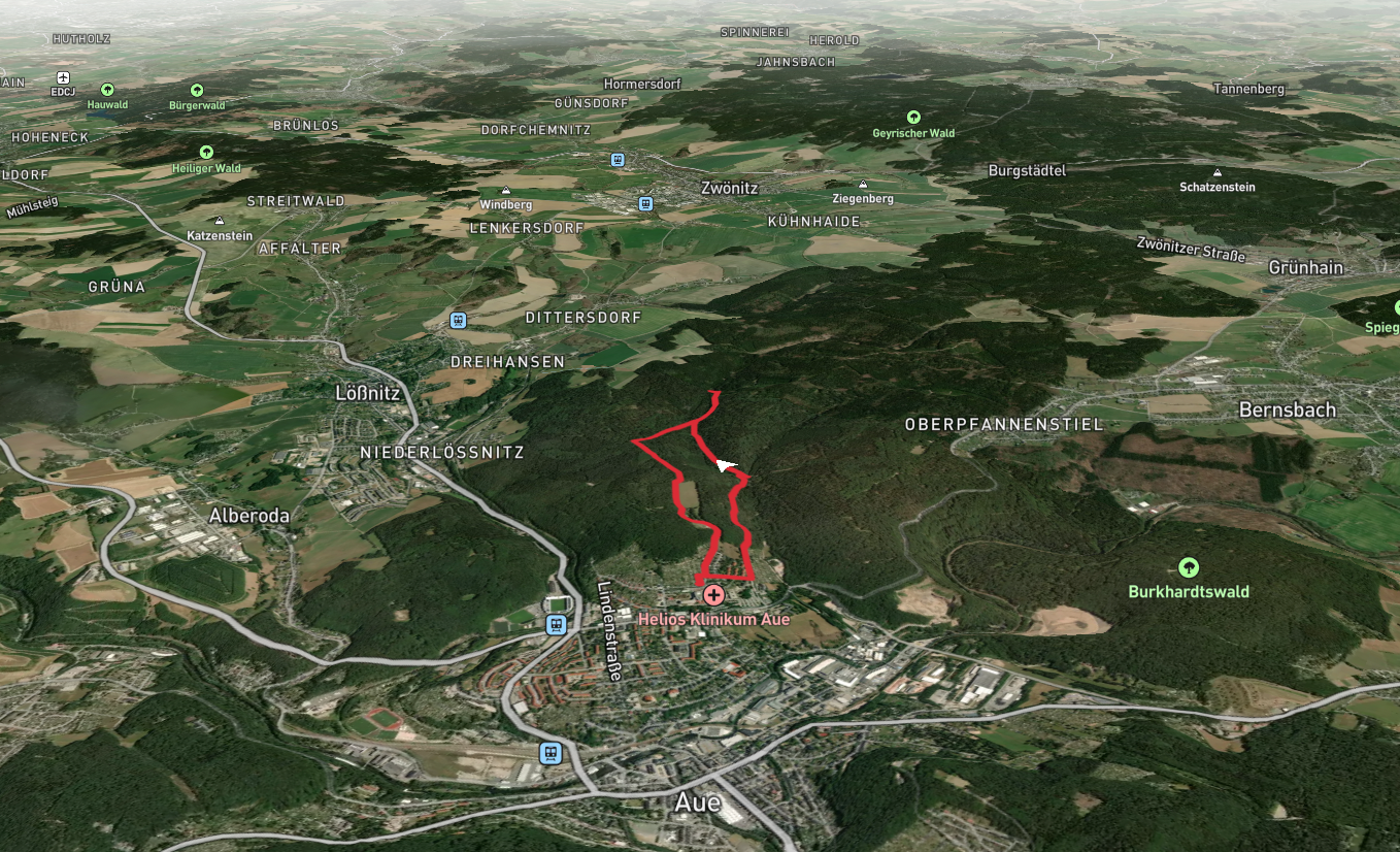 Kuttenteich via Zeller Weg and Dittersdorfer Weg