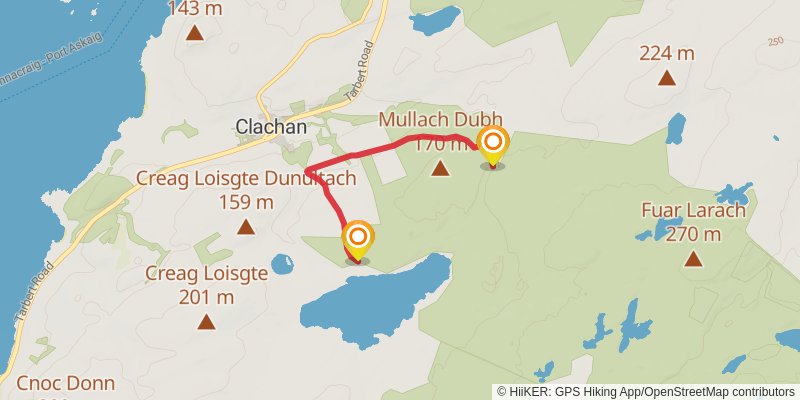 Kintyre Way alt 1 Map