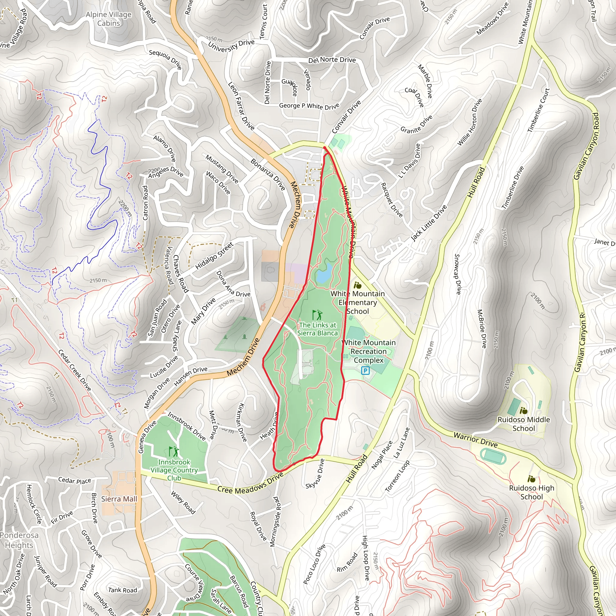 The Links at Sierra Blanca Loop mobile static map