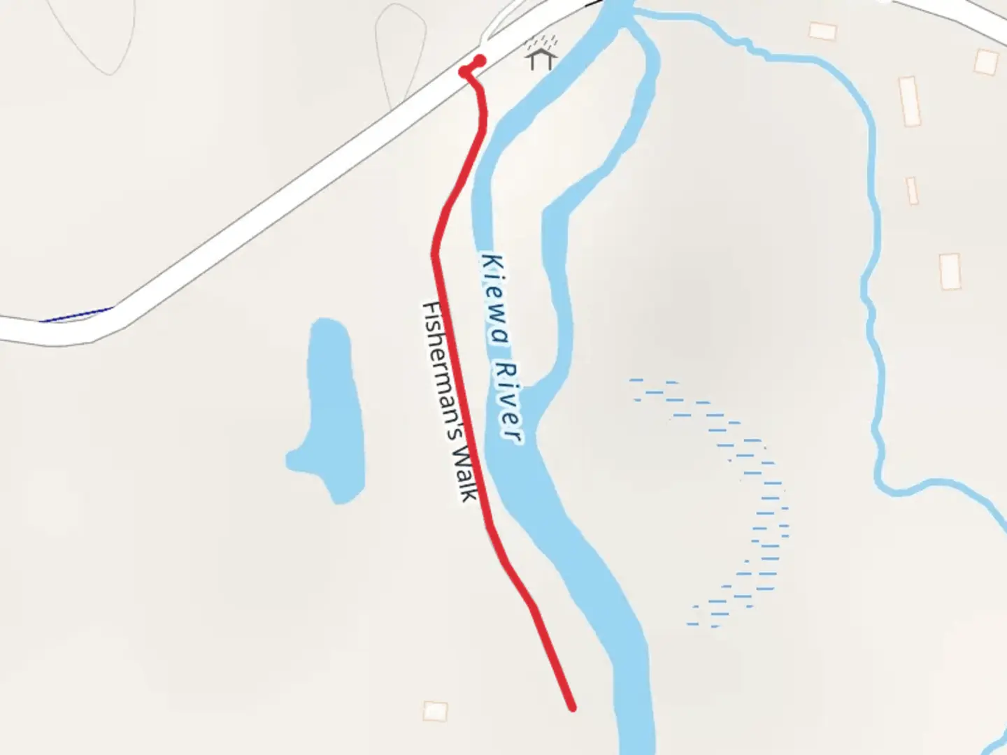 An image depicting the trail Fisherman's Walk and its surrounding area.