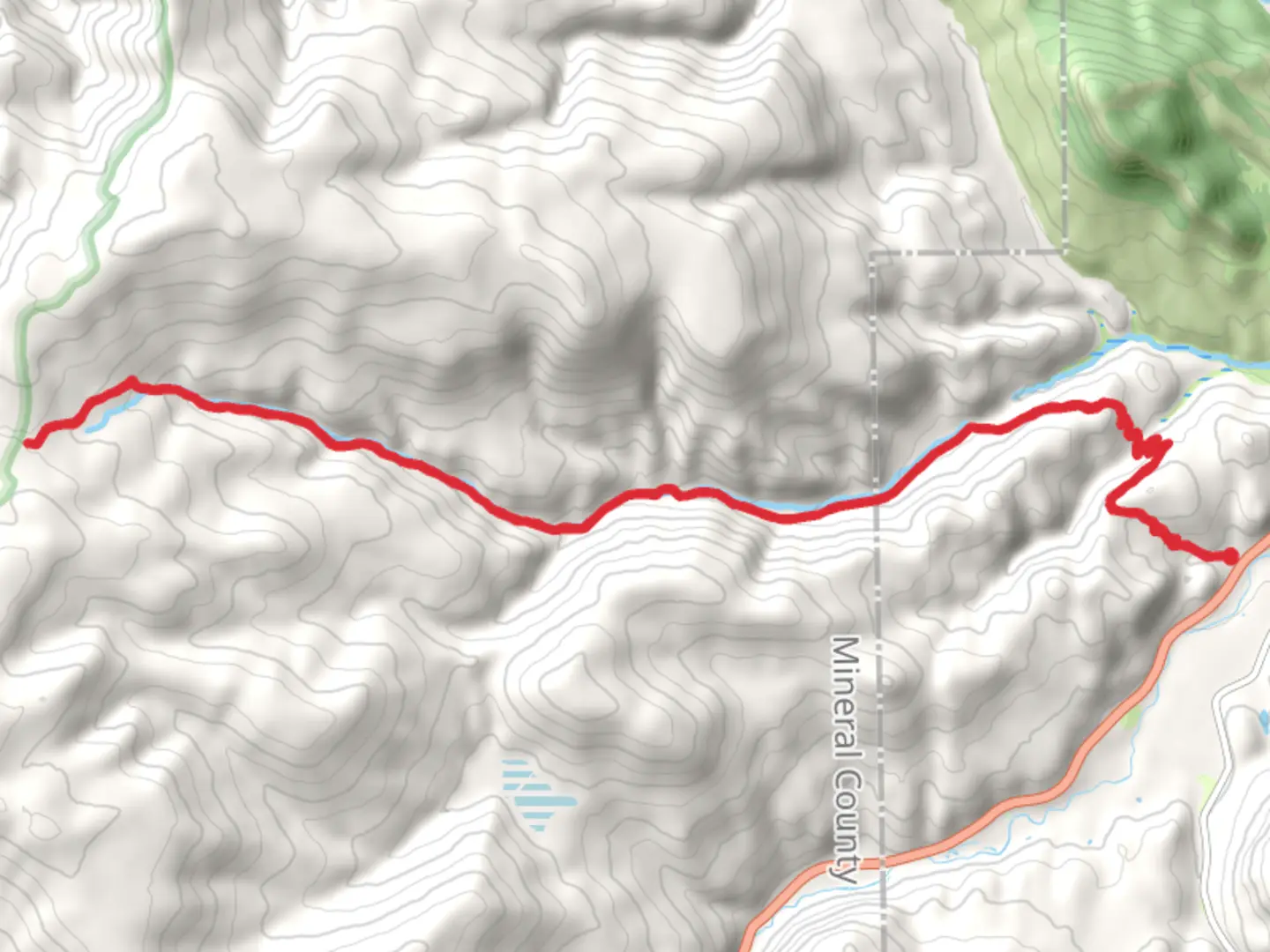 An image depicting the trail Trout Trail and its surrounding area.
