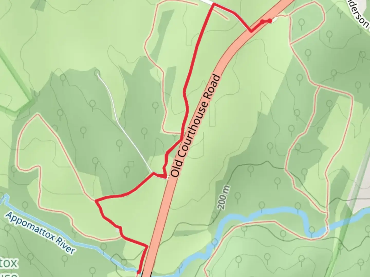 An image depicting the trail Sweeney Trail and its surrounding area.