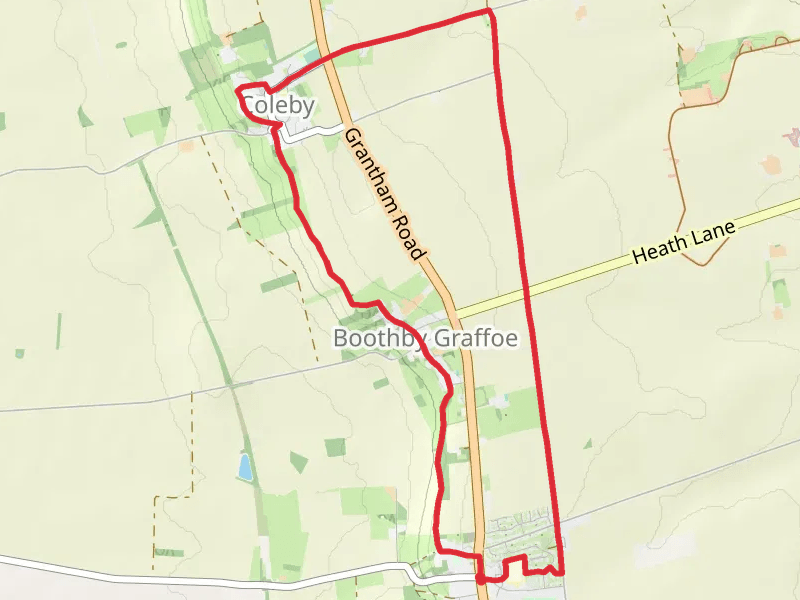 Navenby - Coleby and Boothby Graffoe mobile static map