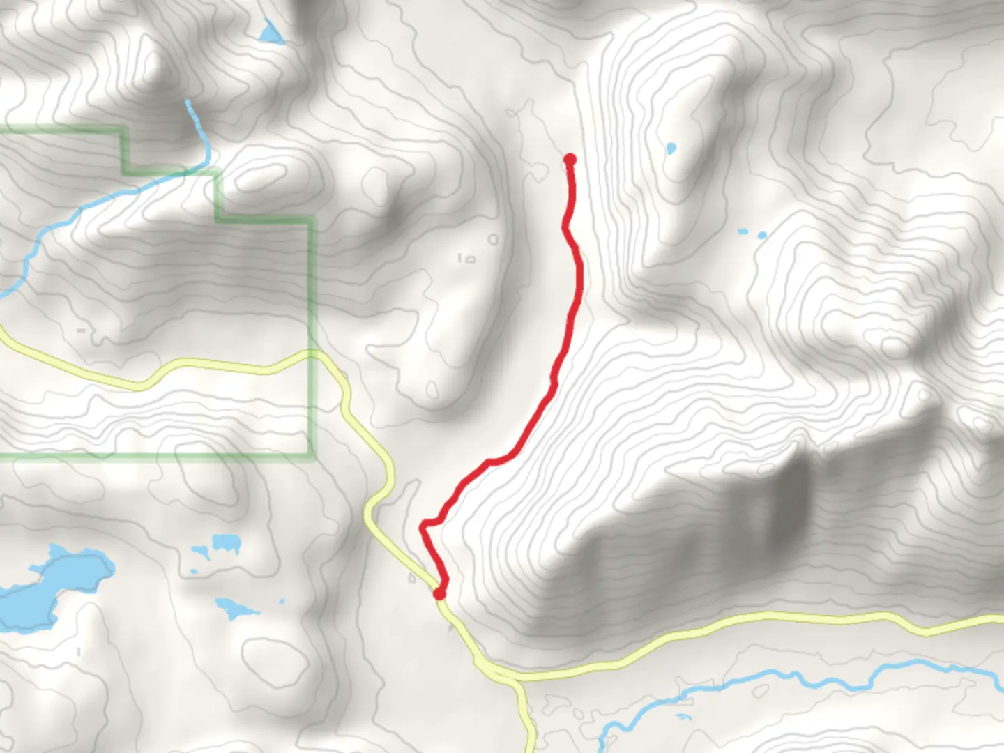 An image depicting the trail Twenty Mile Spur Trail and its surrounding area.