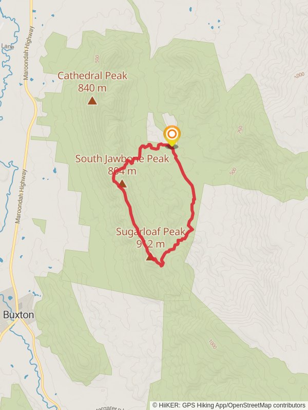 Razorback Loop Trail mobile static map