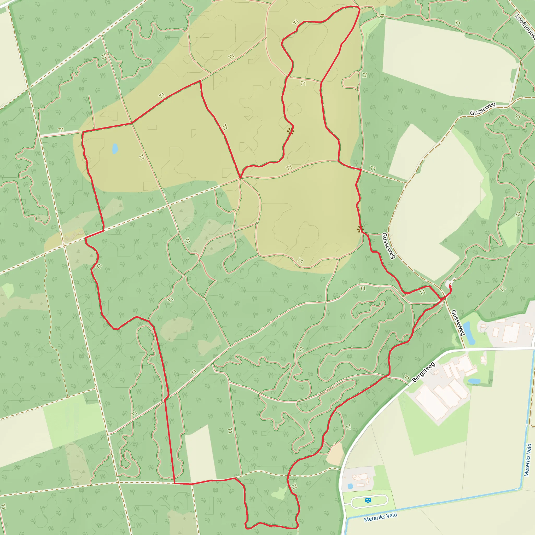 Schadijkse Bossen Loop mobile static map