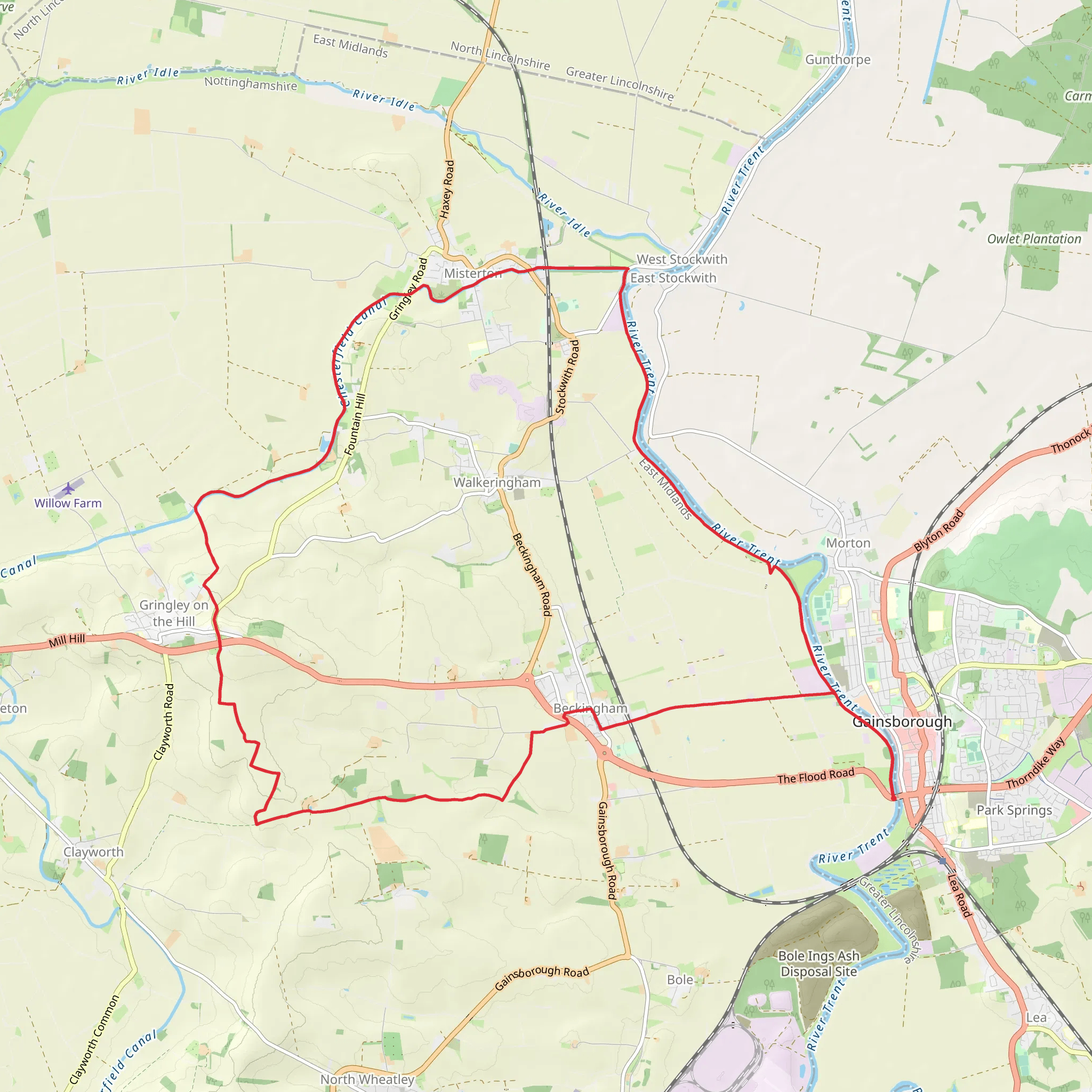 Gainsborough Loop mobile static map