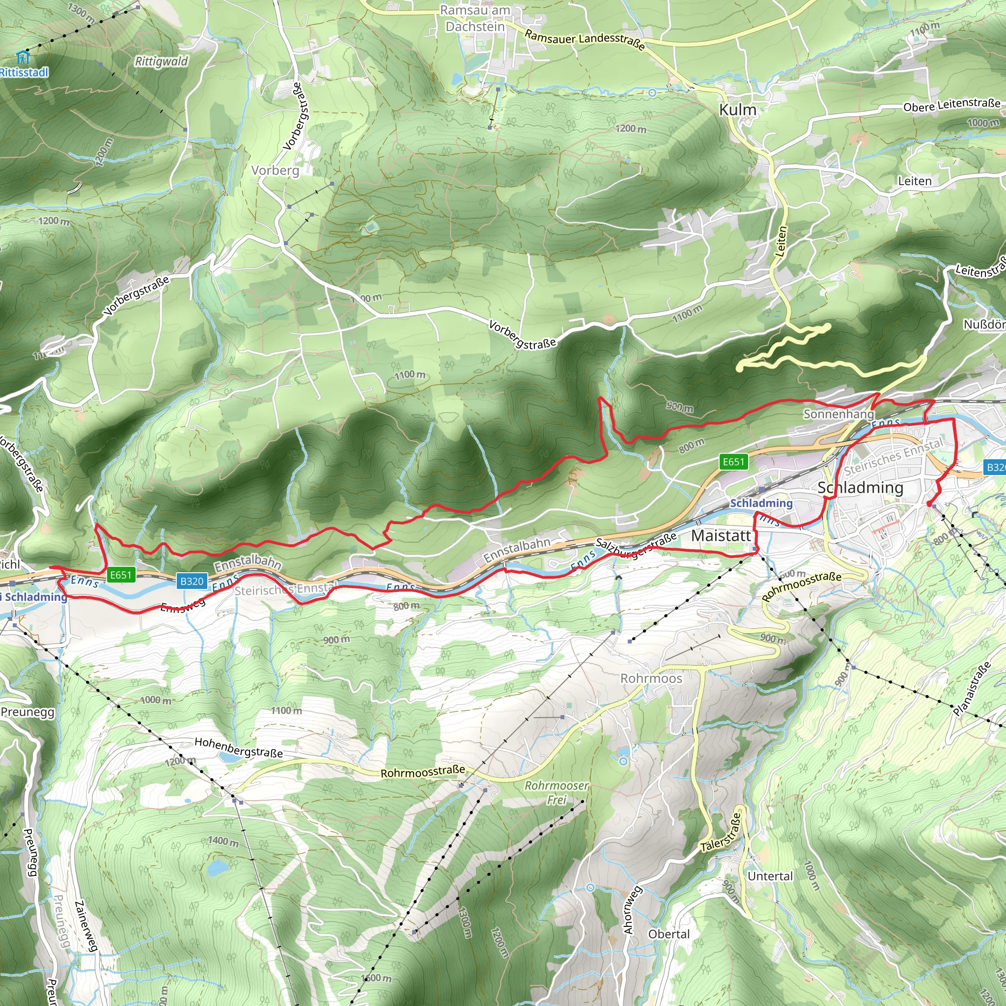 Tauern Panorama Trail mobile static map