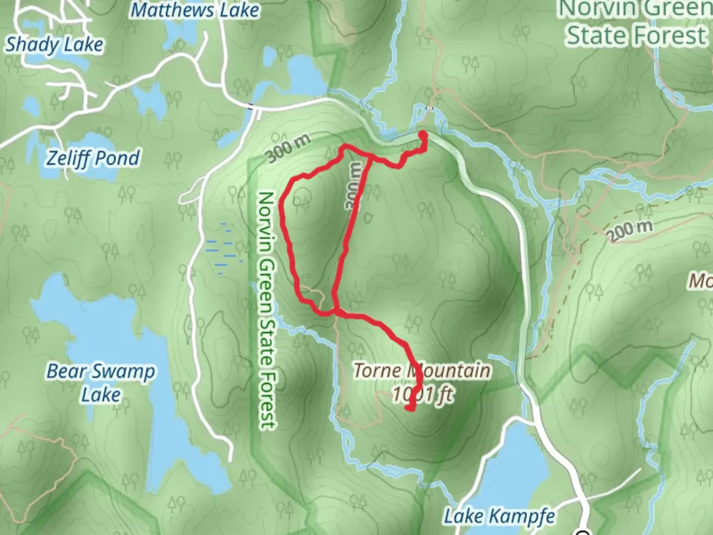 An image depicting the trail Osio Rock and Torne Mountain Loop and its surrounding area.