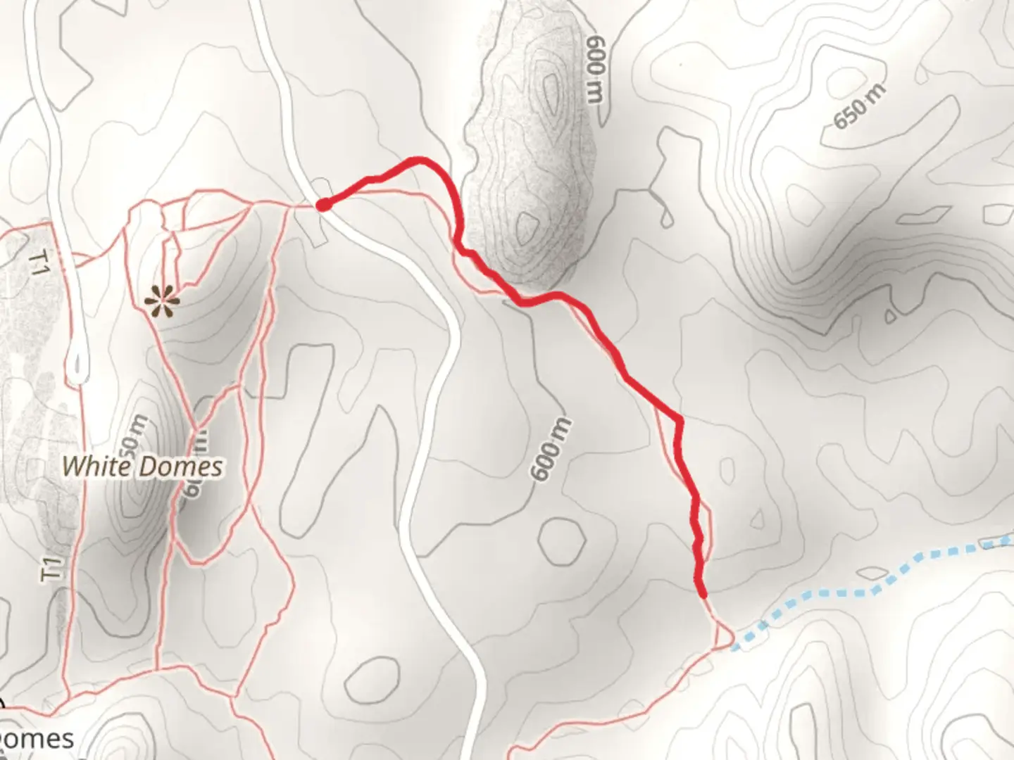 An image depicting the trail Fire Wave Trail and its surrounding area.