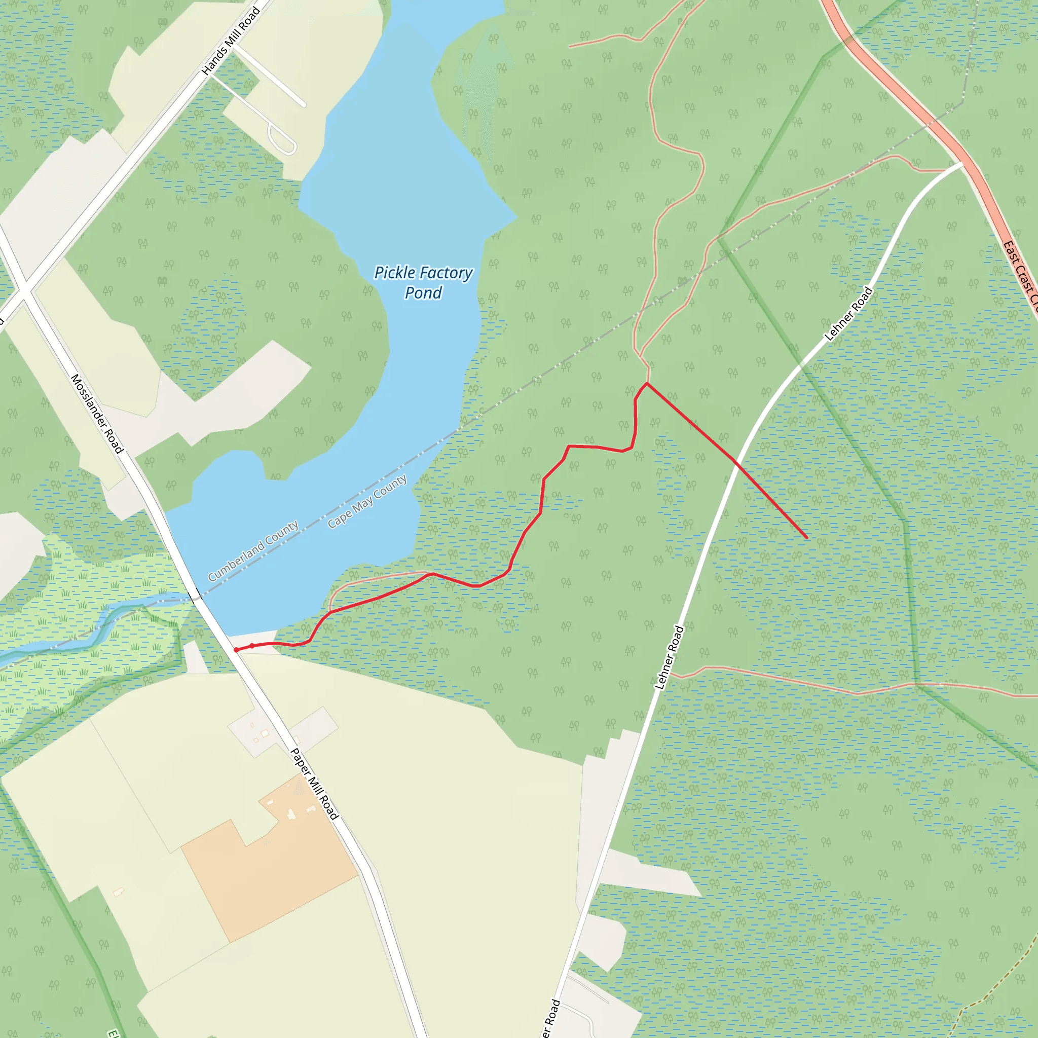 Paper Mill Road Walk mobile static map