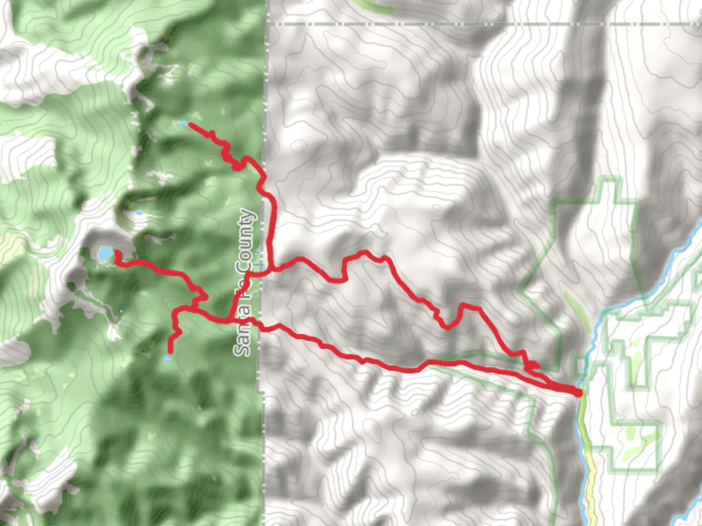 An image depicting the trail Lake Katherine and Lake Johnson via Winsor Ridge Trail and its surrounding area.
