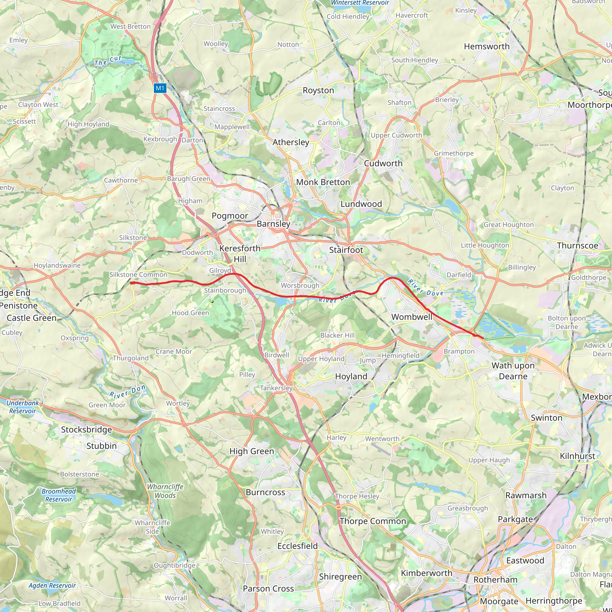 Dove Valley Trail mobile static map