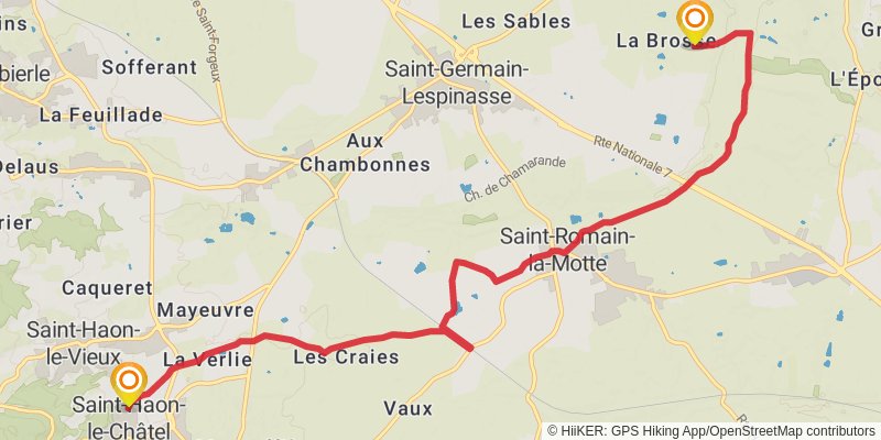 Chemin de Cluny stage 7 Map