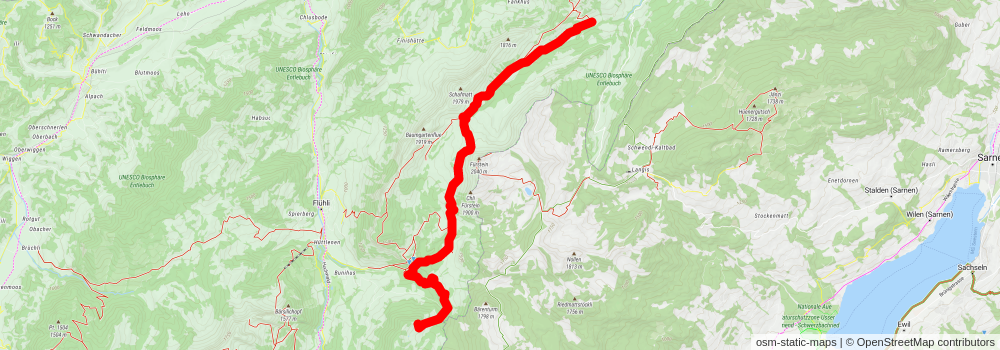 UNESCO Biosphere Entlebuch stage 5 Map