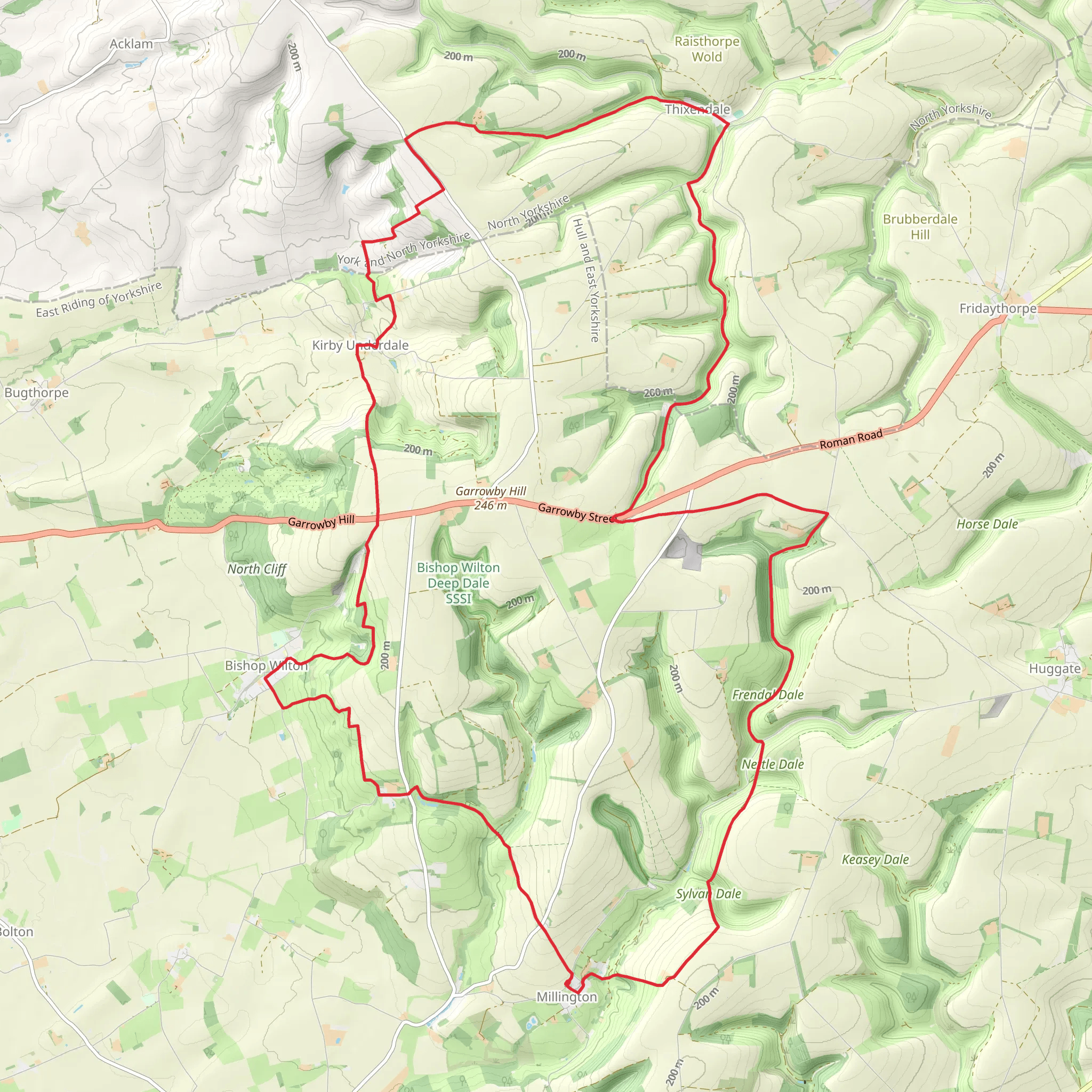20 Miles Loop in East Yorkshire mobile static map