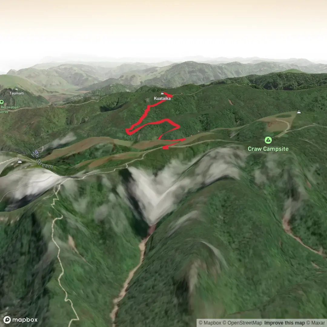 An image depicting the trail Kuataika Track and its surrounding area.