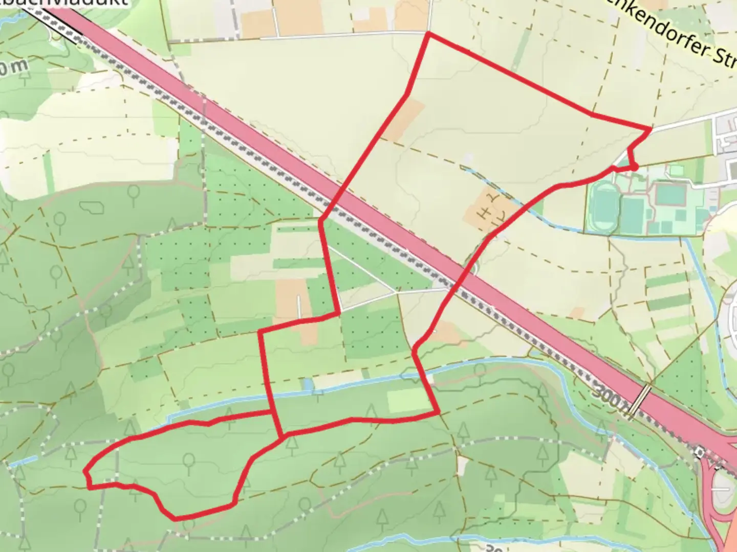 An image depicting the trail Hungerberg Loop - Kongen and its surrounding area.