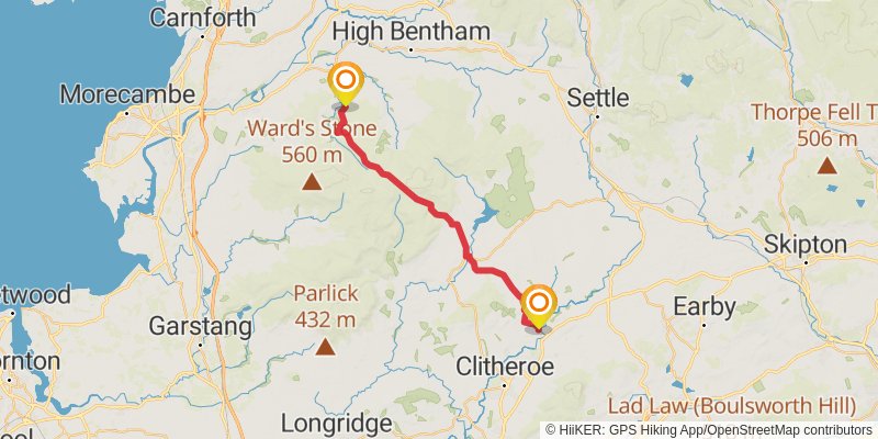 Lancaster Loop stage 5 Map