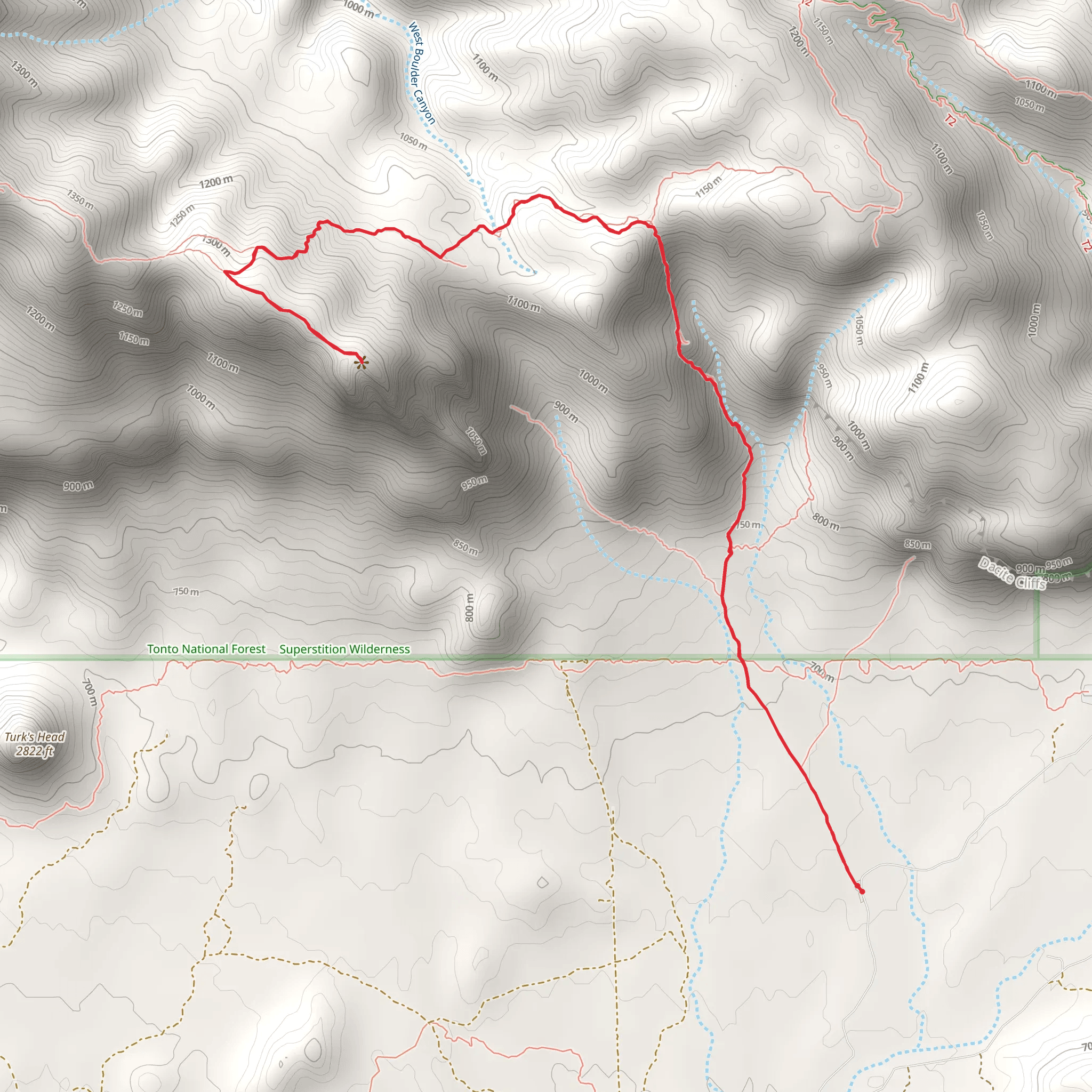 Carney Springs Trail mobile static map