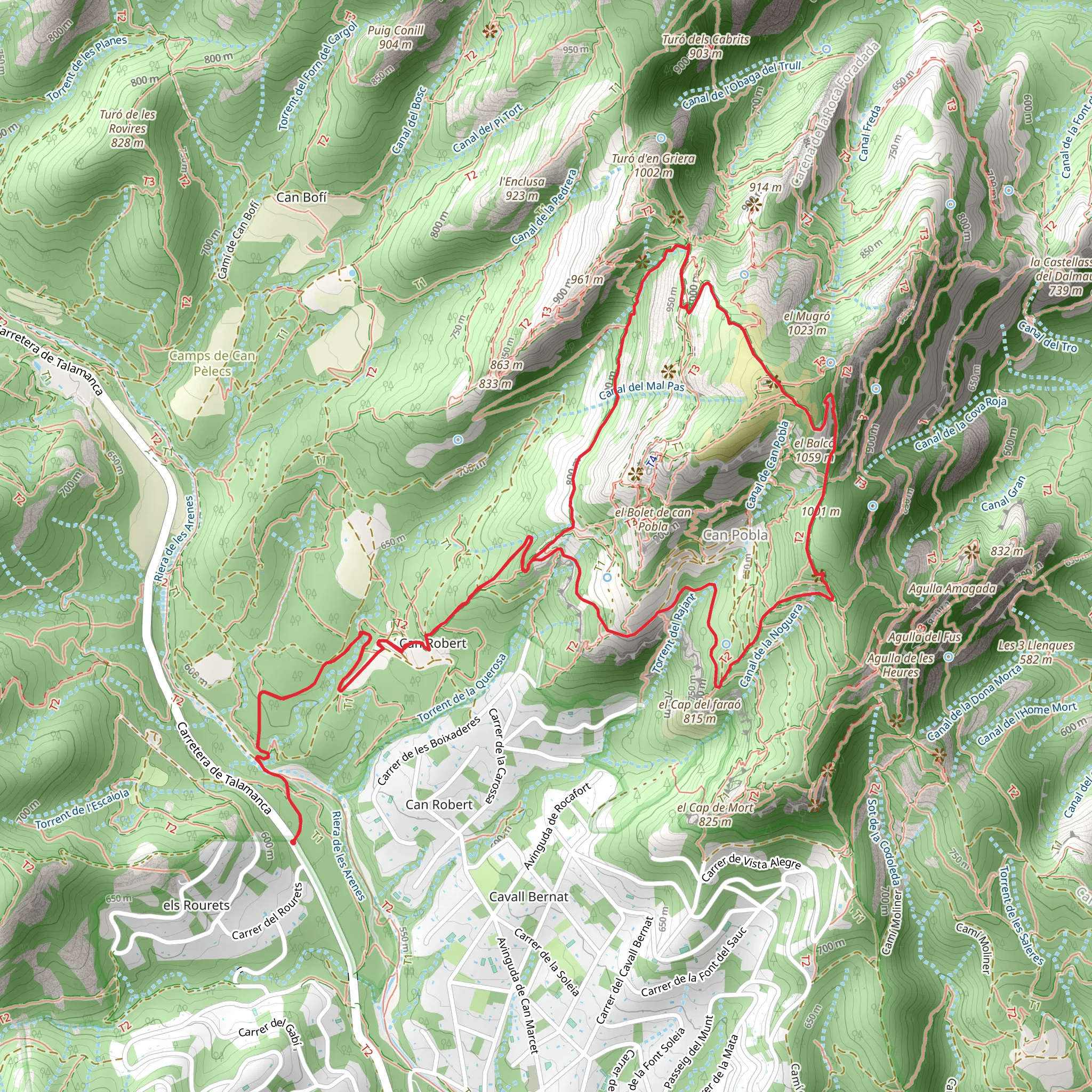 From Can Robert to La Mola SL C 50 mobile static map