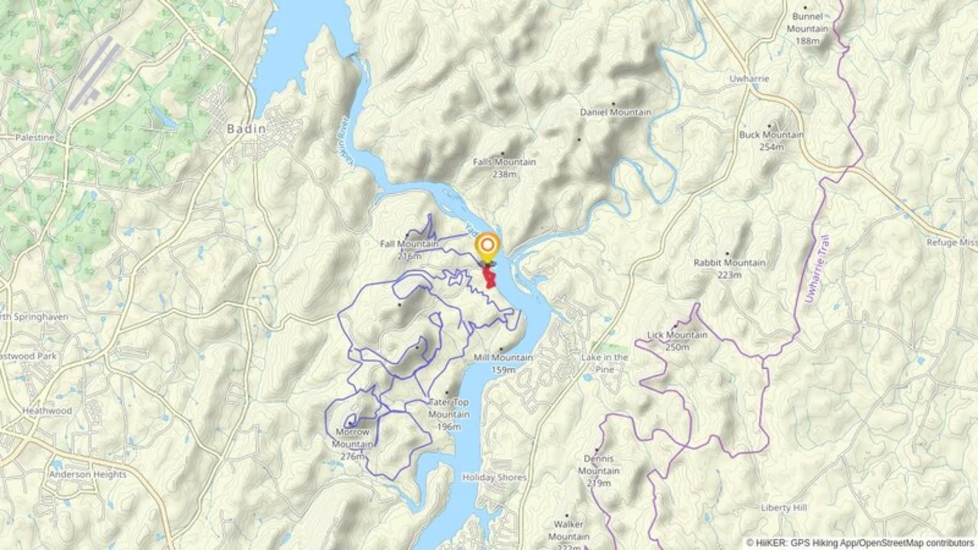 An image depicting the trail Three Rivers Trail Loop and its surrounding area.