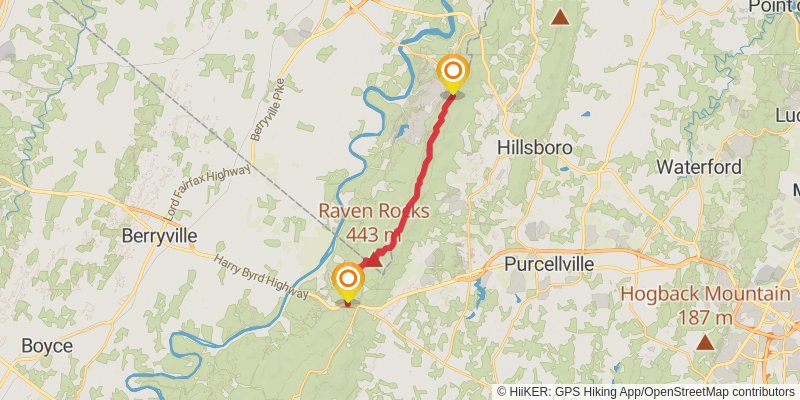 Appalachian Trail - Virginia stage 54 Map