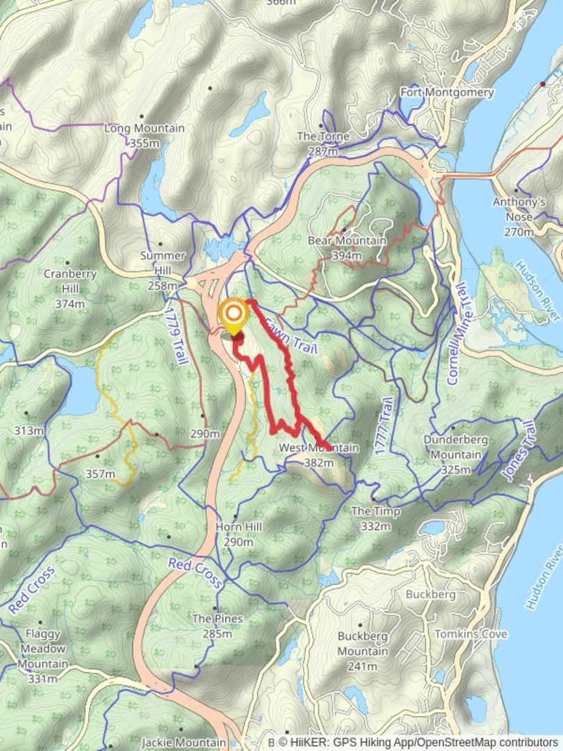 An image depicting the trail West Mountain via Timp-Torne Trail and its surrounding area.