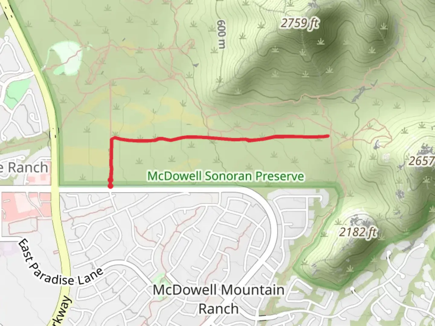 An image depicting the trail Levee Trail and its surrounding area.