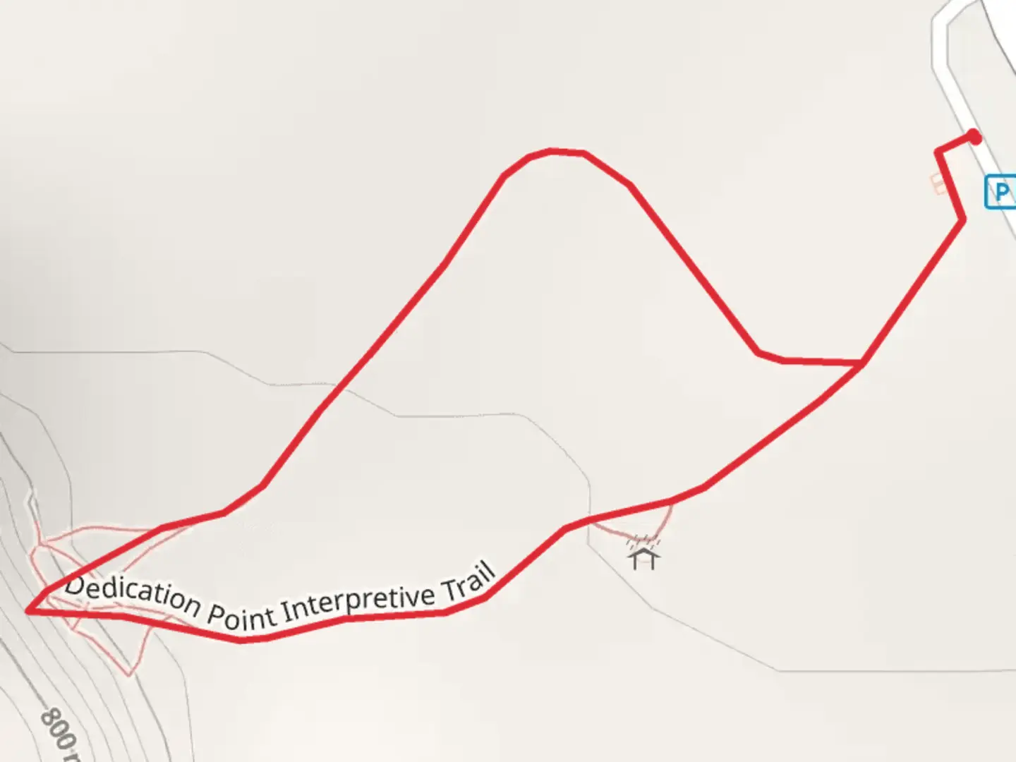 An image depicting the trail Dedication Point Interpretive Loop Trail and its surrounding area.