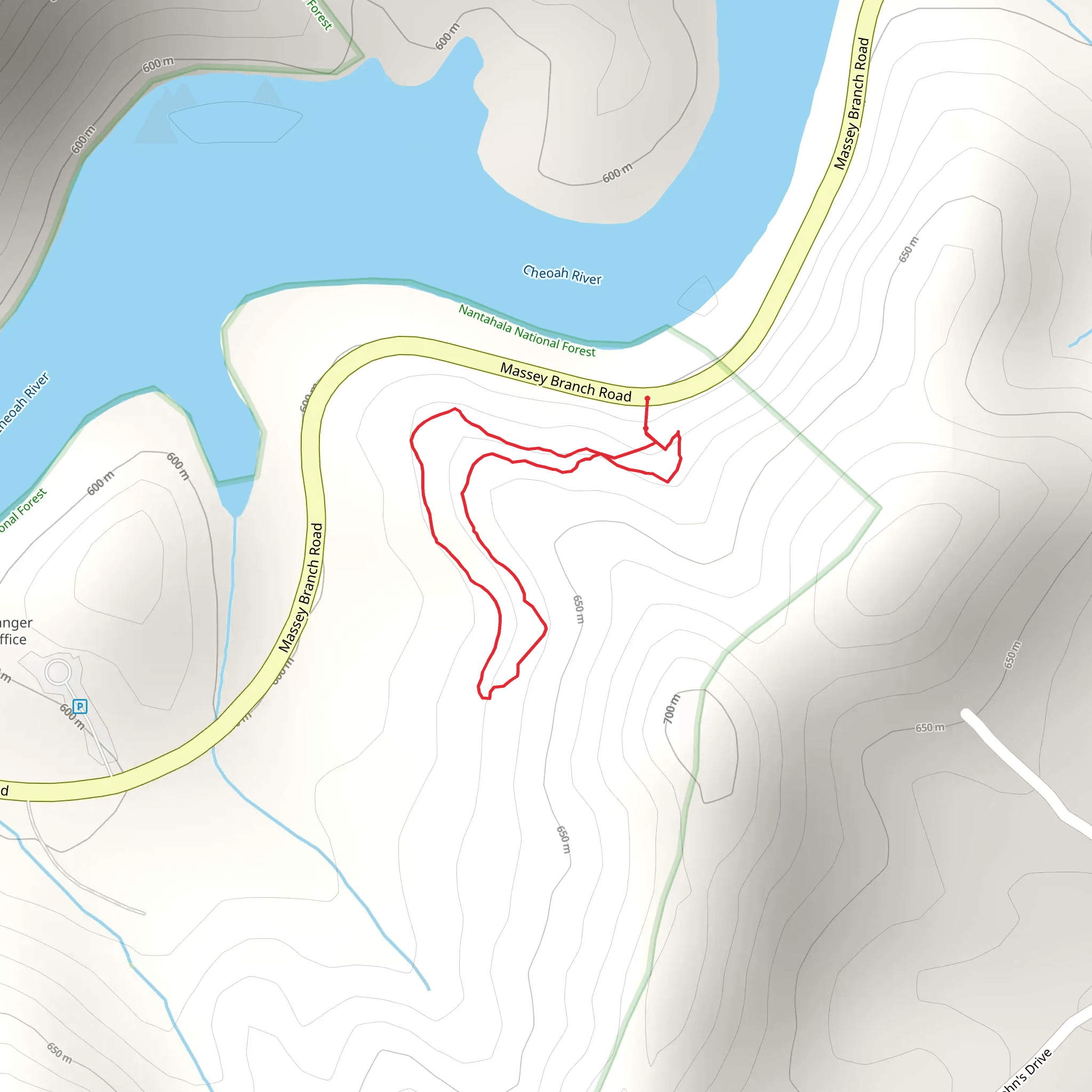 Massey Branch Fitness Trail mobile static map