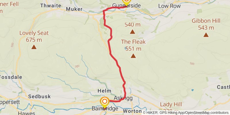 Tributaries Walk stage 6 Map