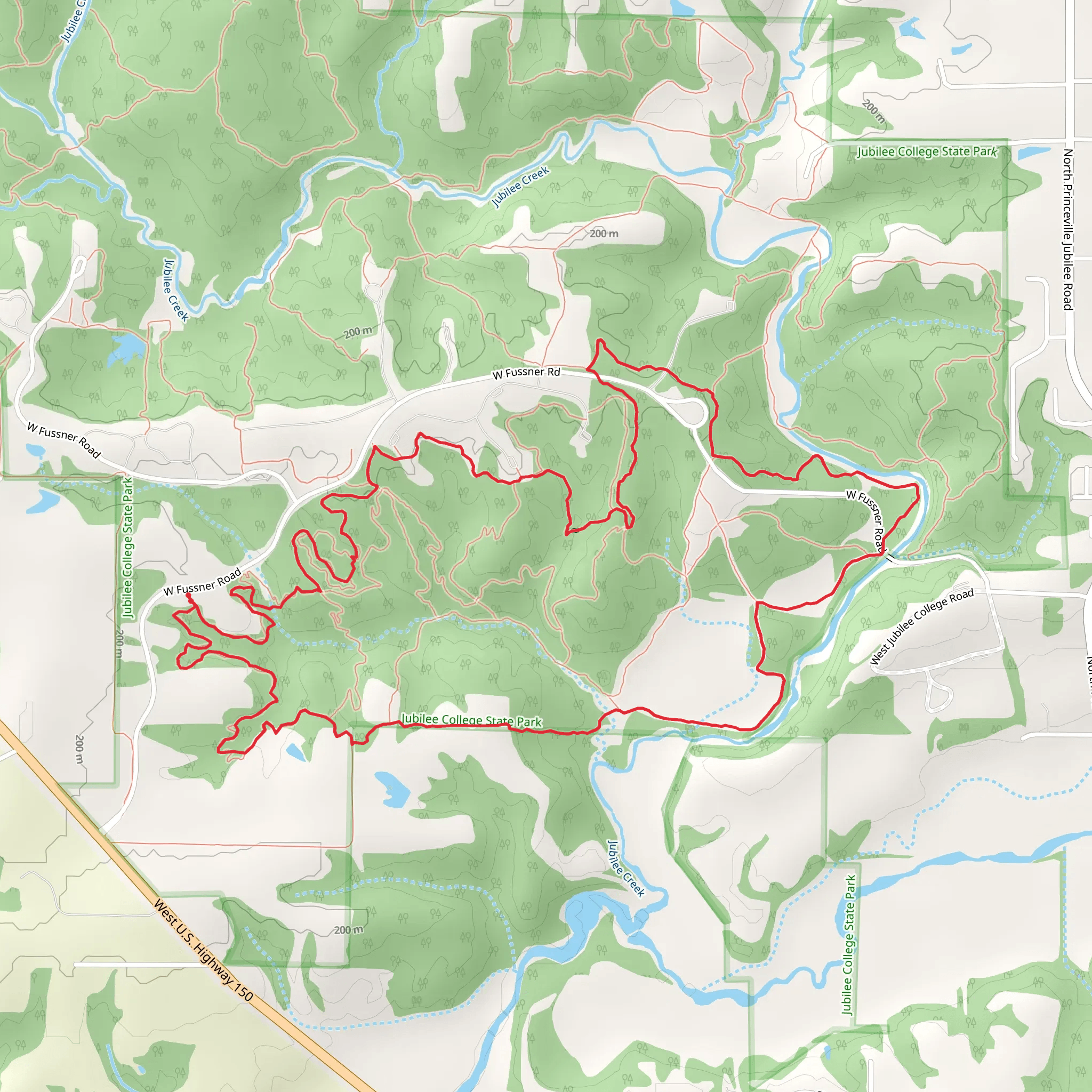 Plank Trail, Lower Culvert and Park Loop Trail mobile static map