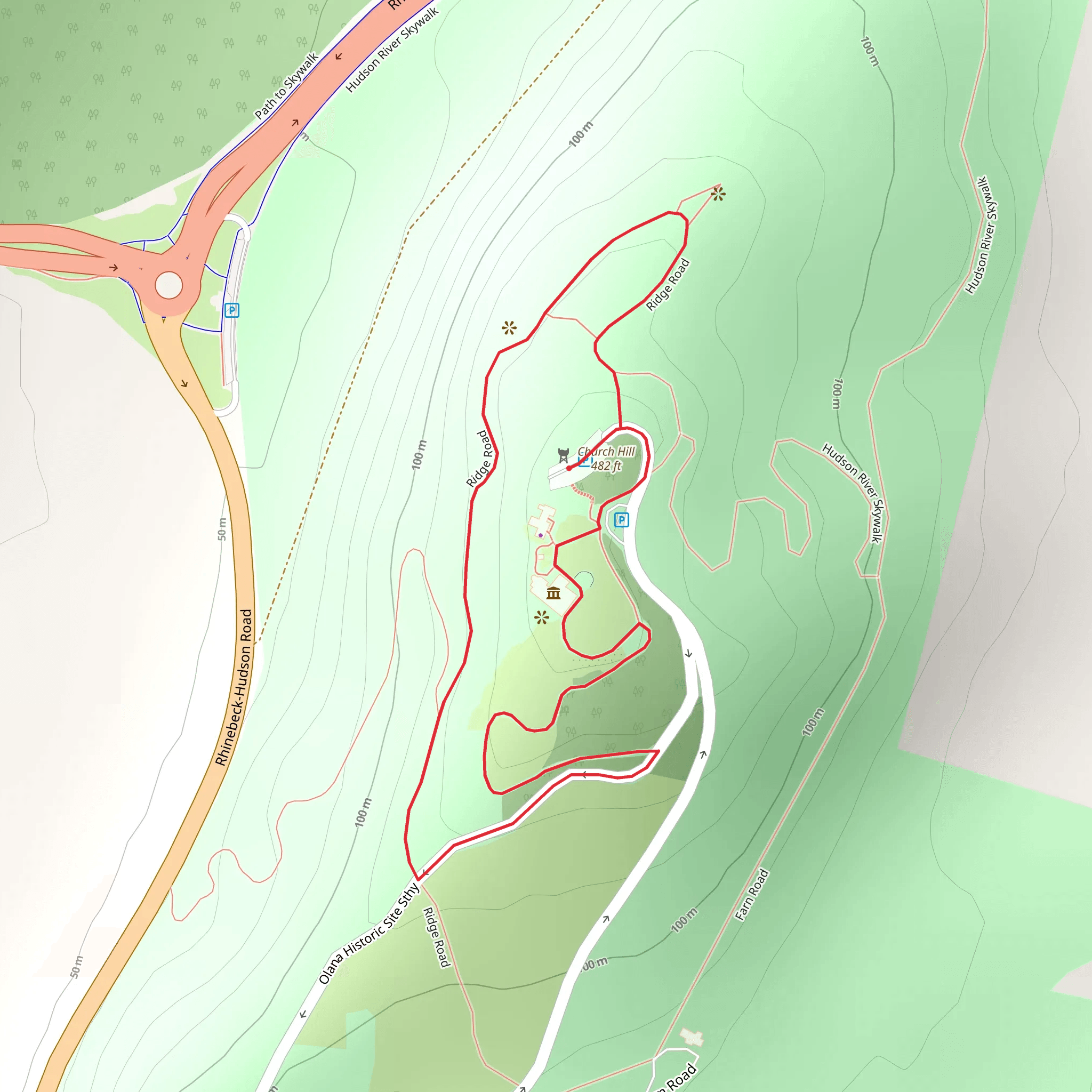Church Hill Loop mobile static map