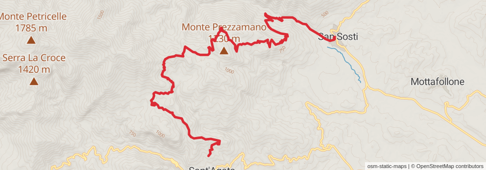 Sentiero Italia - Calabria Section stage 38 Map