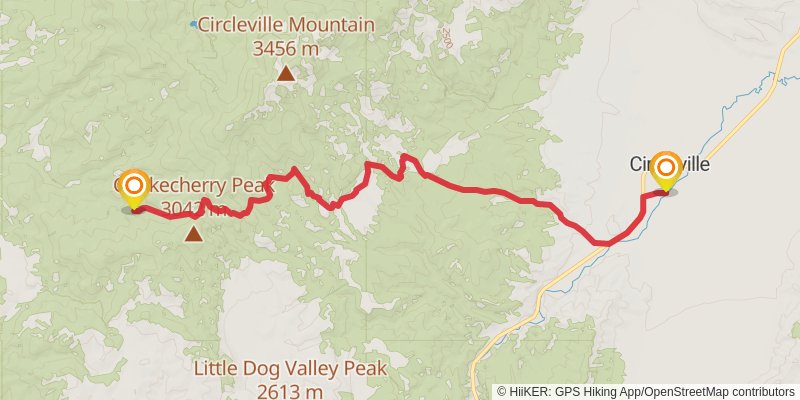 American Discovery Trail - Utah stage 40 Map