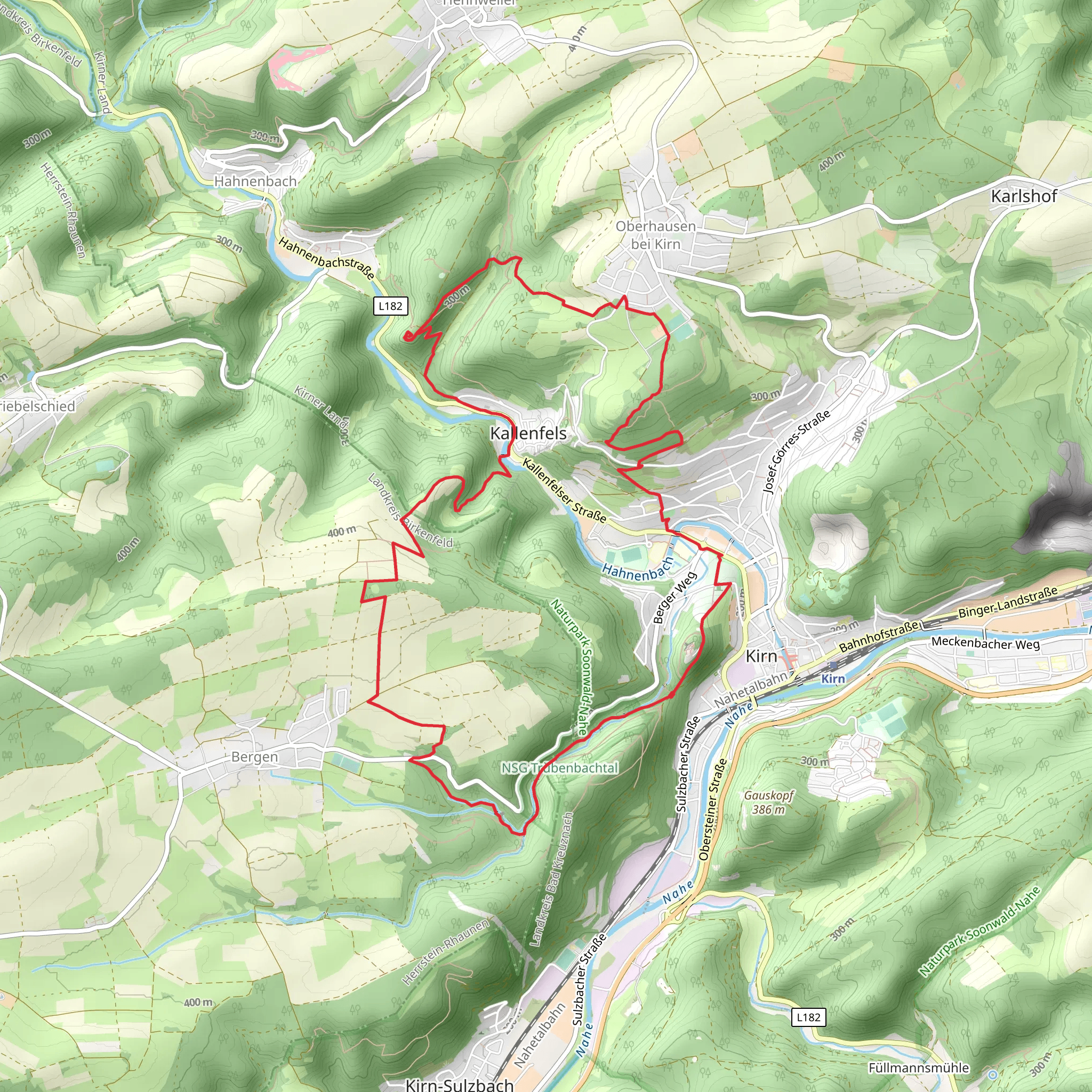 Drei Burgen Weg Loop mobile static map