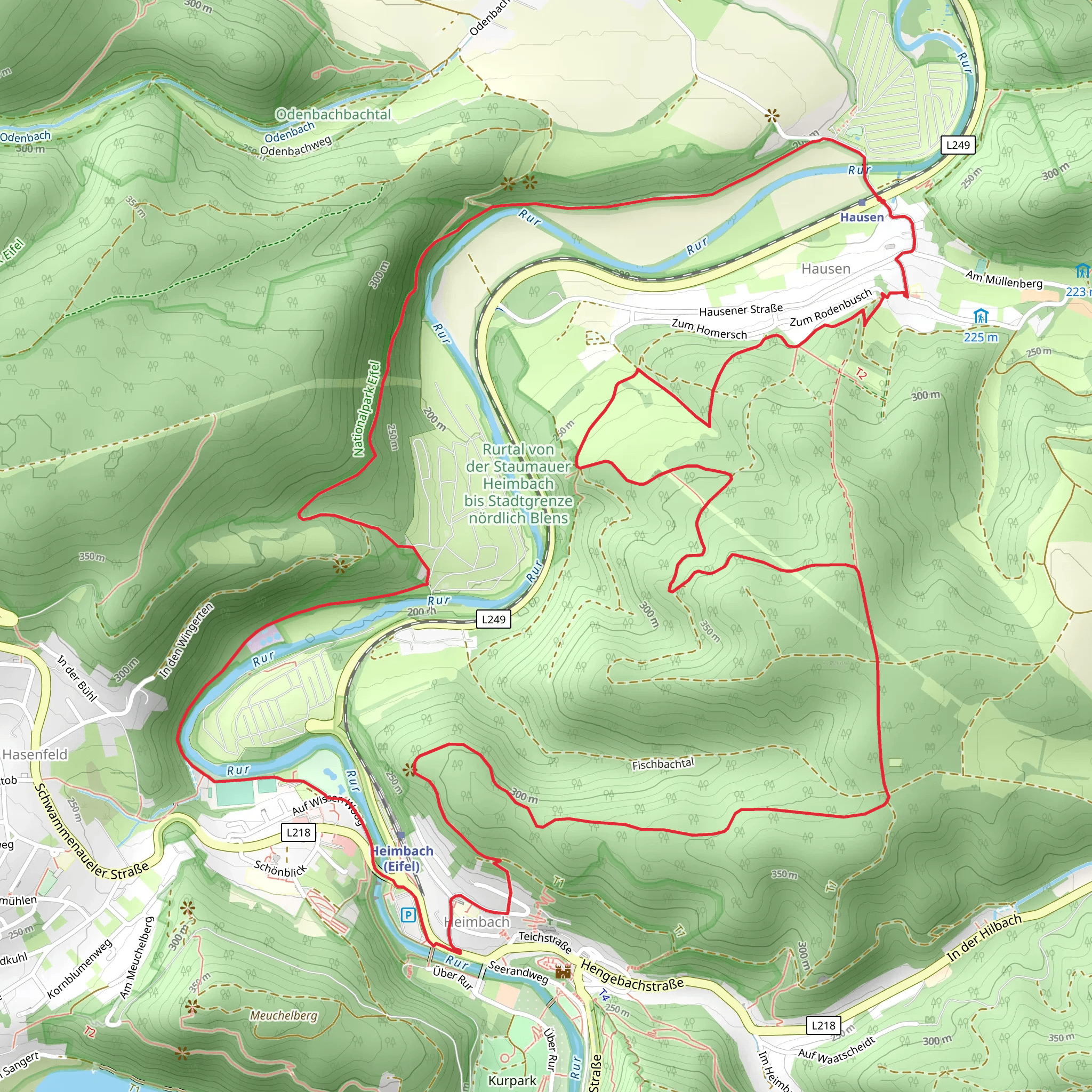 Rur via Heimbacher Burgen mobile static map