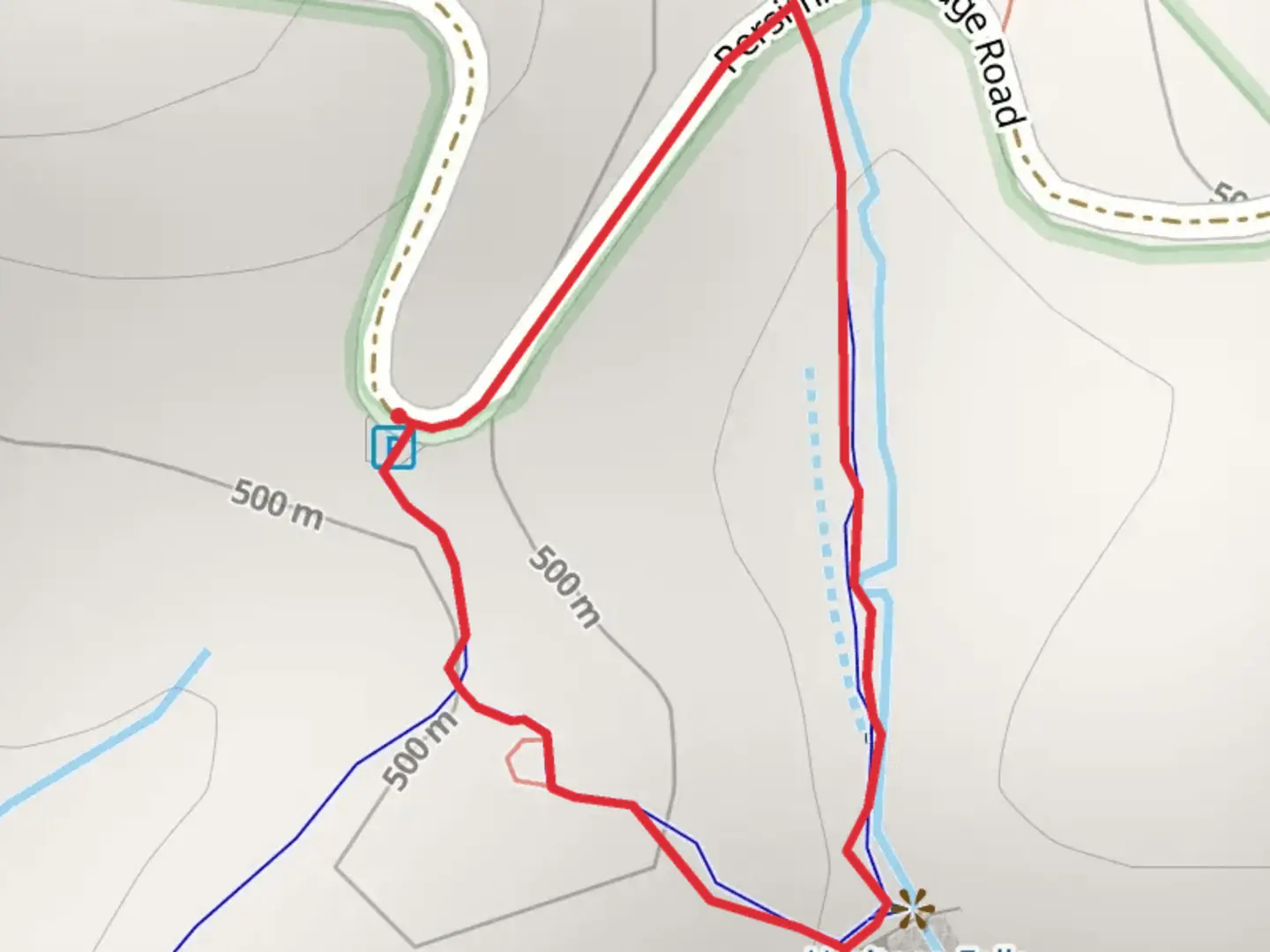 An image depicting the trail Slickum Creek Loop and its surrounding area.