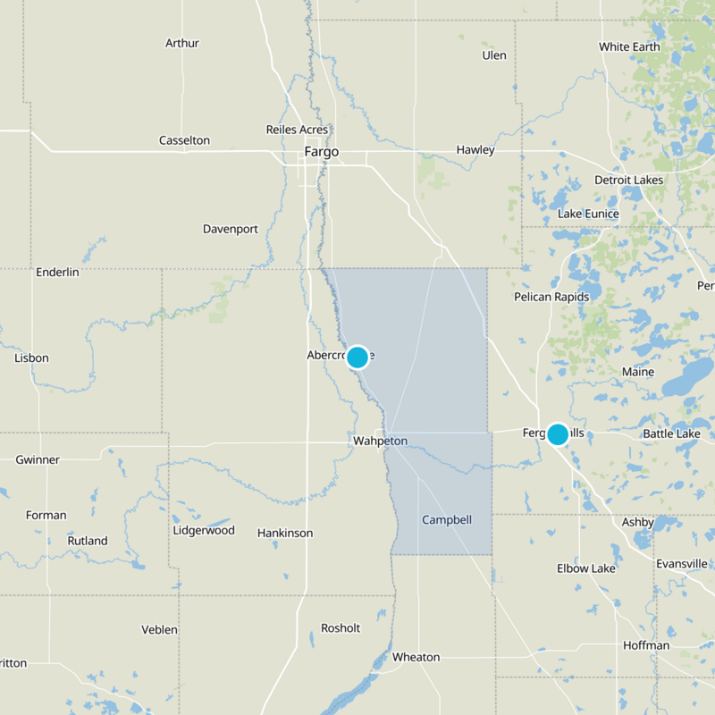Wilkin County Static Map