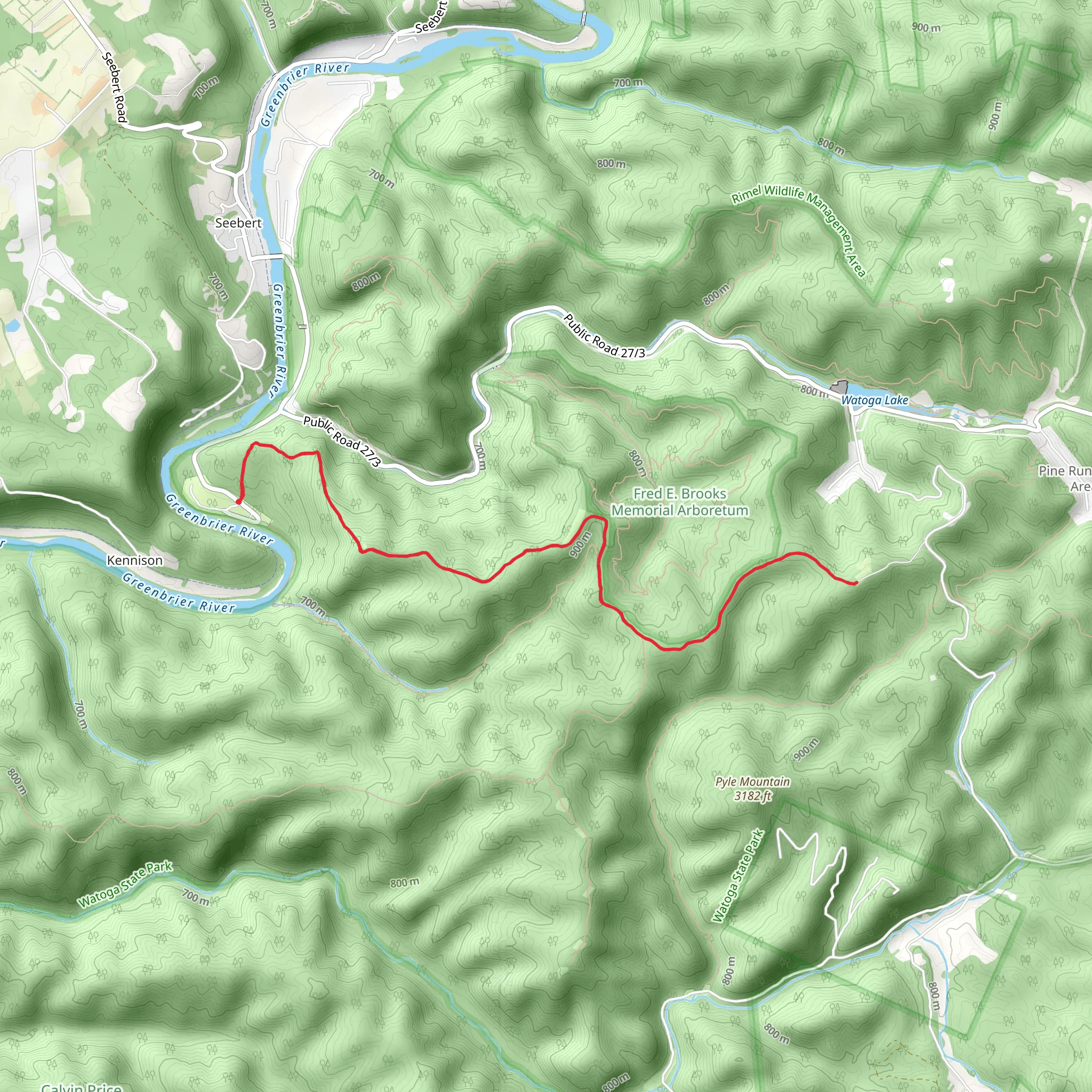 Ann Bailey Trail mobile static map