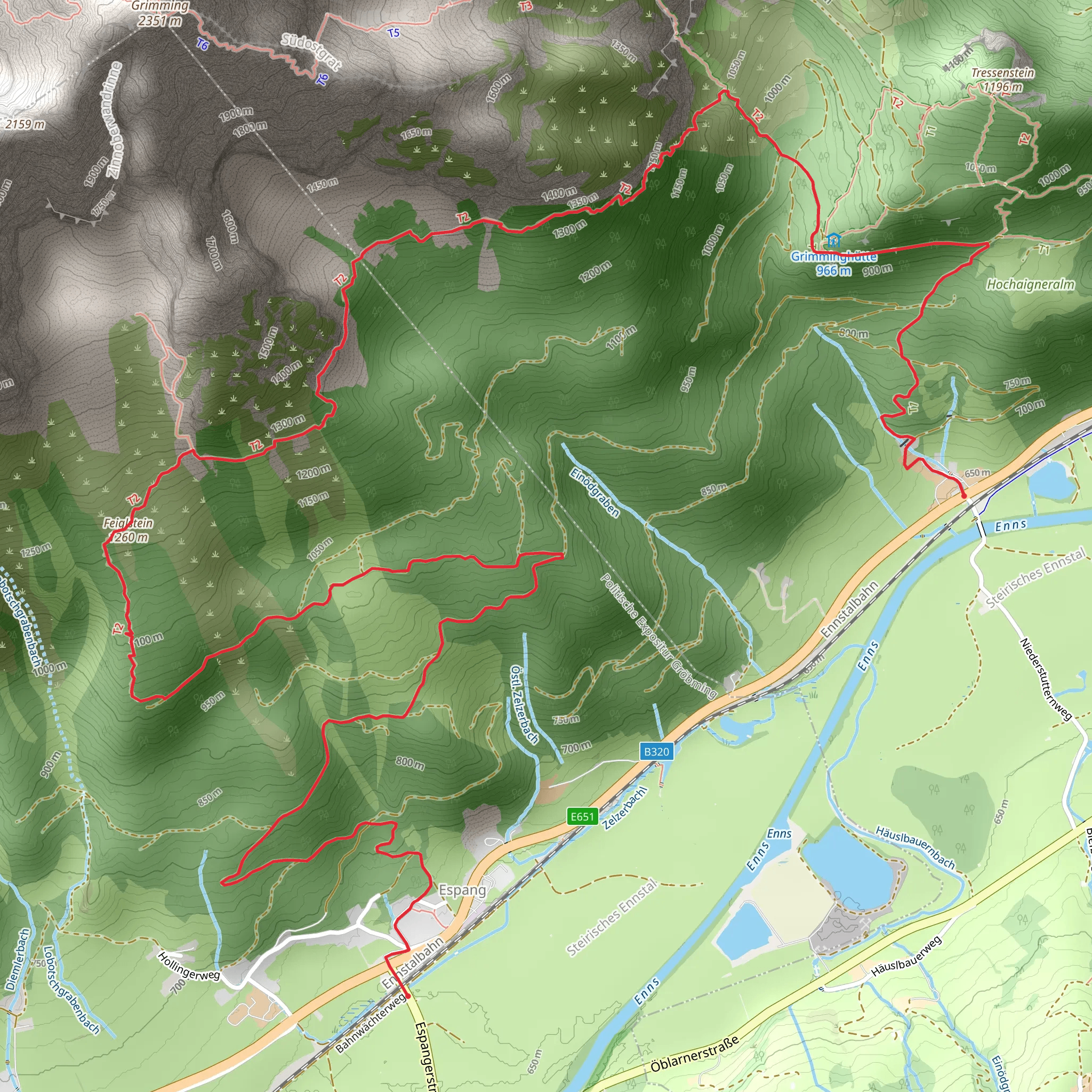 Espang to Niederstuttern mobile static map
