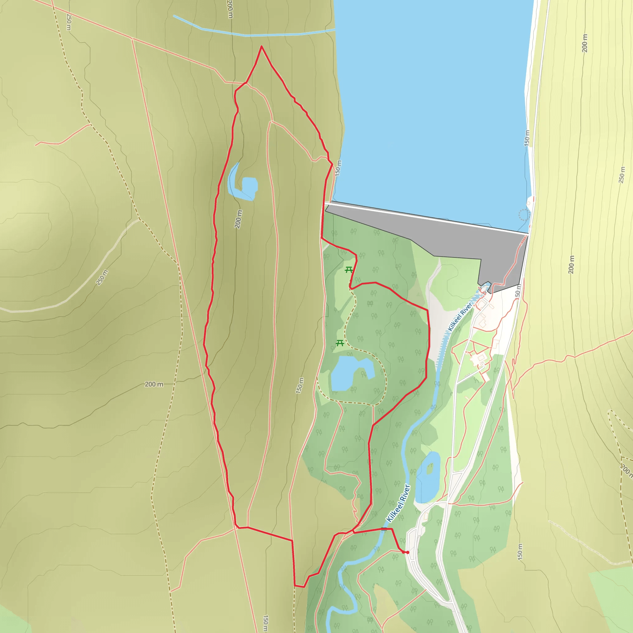 Silent Valley Mountain Trail mobile static map