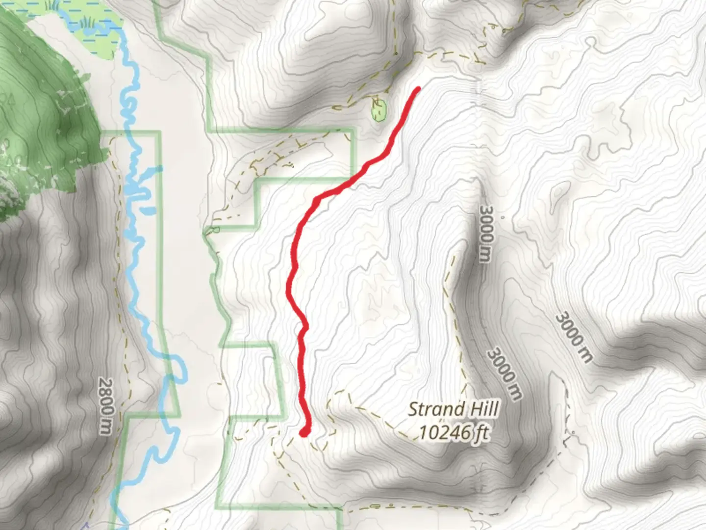 An image depicting the trail Strand Bonus Trail and its surrounding area.