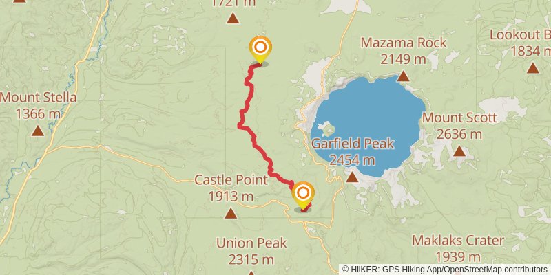 Pacific Crest Trail - Mount Hood To Mount Mcgloughlin stage 26 Map