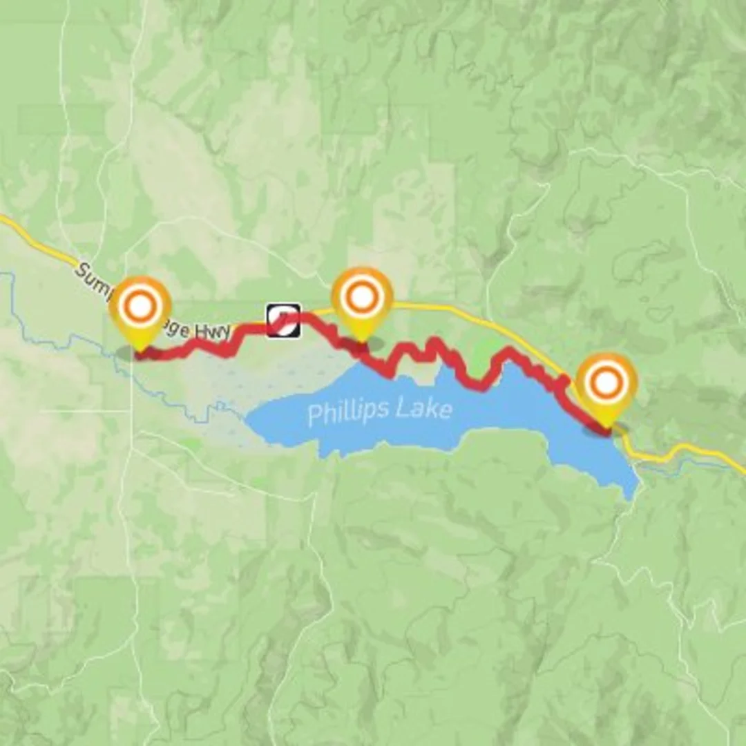 An image depicting the trail Phillips North Shoreline #2 and its surrounding area.