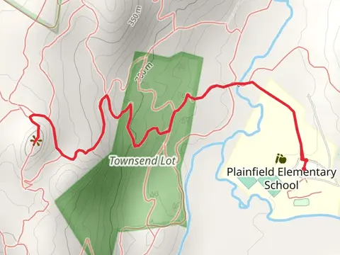 French's Ledges Trail from Raynis-Ford Cemetery