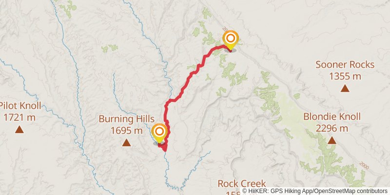 Hayduke Trail stage 30 Map