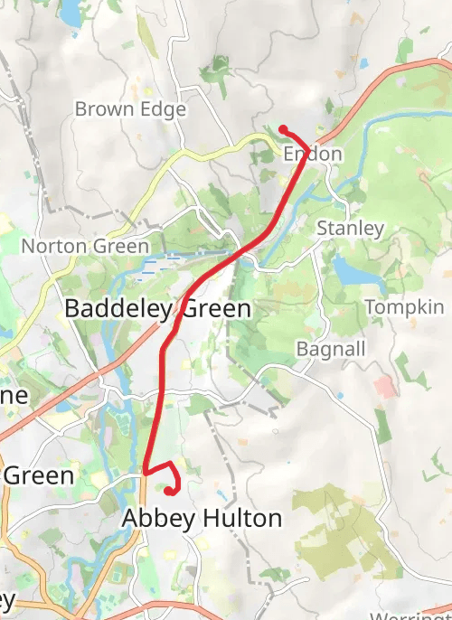 Stoke-on-Trent Cycling mobile static map