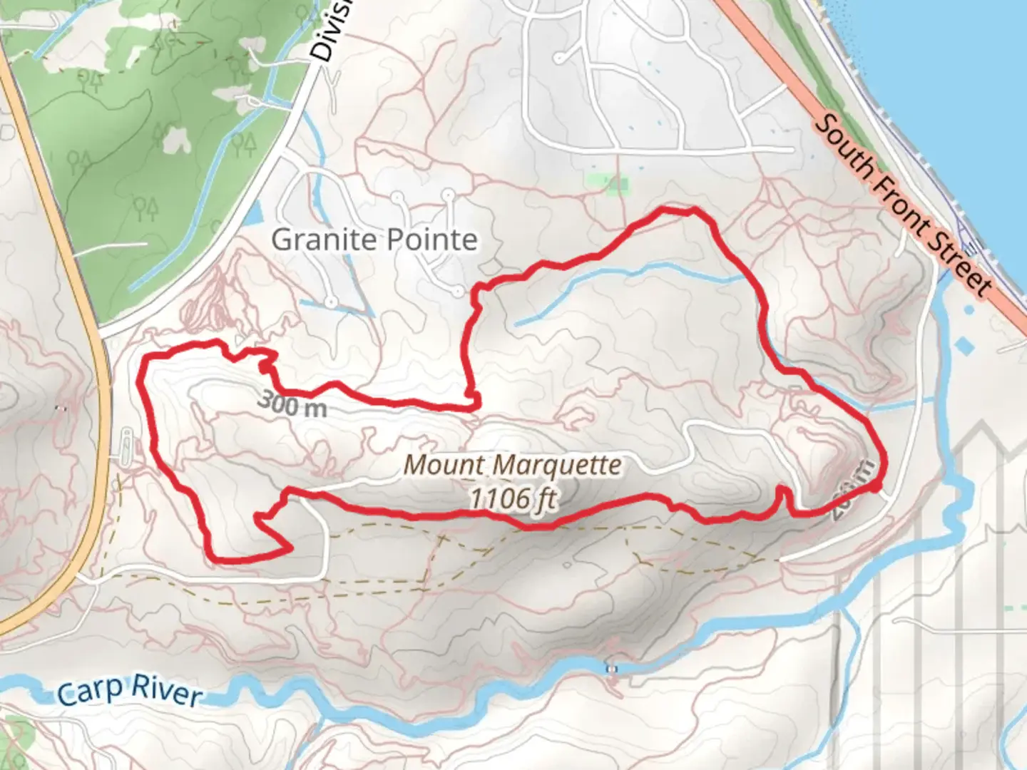 An image depicting the trail Goat, Gurly and Doctors Loop and its surrounding area.